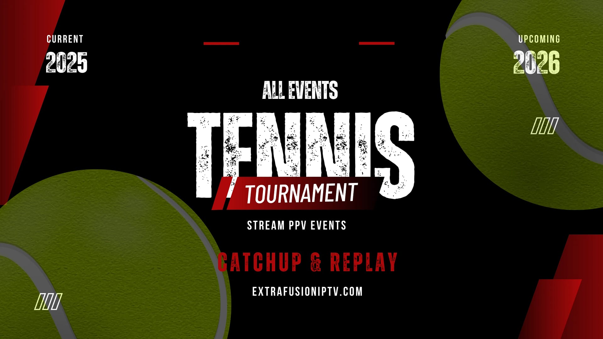 Tennis Live stream PPV events tournament 2025